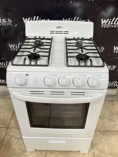 [98652] Summit Used Natural Gas Stove 23 1/2” (White) 