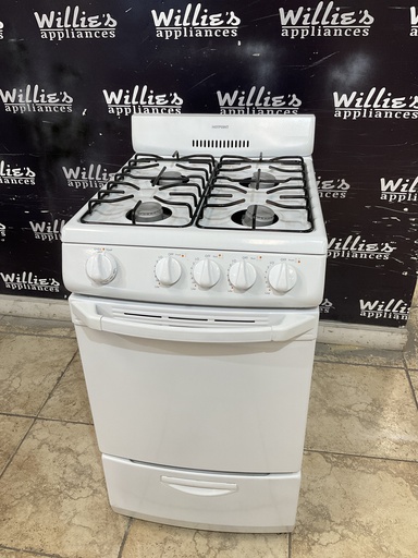 [98653] Hotpoint Used Natural Gas Stove 20inches (White) 