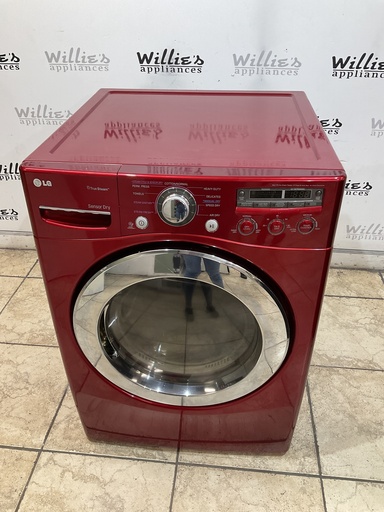 [98654] Lg Used Electric Dryer 220volts (30 AMP) 27inches {no cord} (Red) 