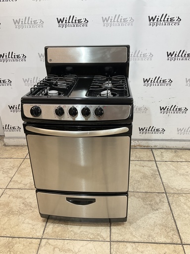 [98661] Ge Used Natural Gas Stove 24inches (Stainless Steel) 