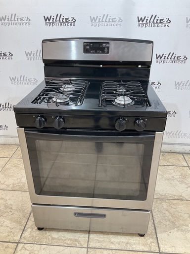 [98656] Amana Used Natural Gas Stove 30inches (Stainless Steel)