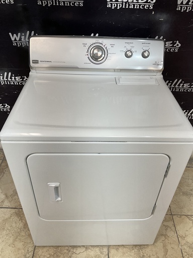 [98638] Maytag Used Electric Dryer 220volts (30 AMP) 27inches {3  prong} (White) 