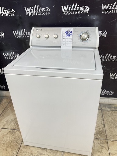 [98674] Whirlpool Used Washer Top-load 27inches (White) 