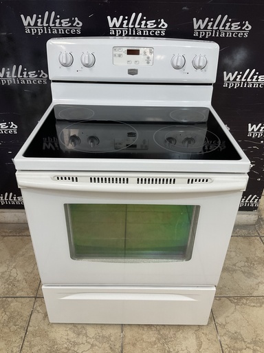 [98760] Maytag Used Electric Stove 220volts (40/50 AMP) 30inches {no cord} (White) 