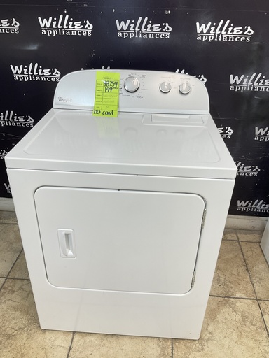 [98754] Whirlpool Used Electric Dryer 220volts (30 AMP) 29inches {no cord} (White) 