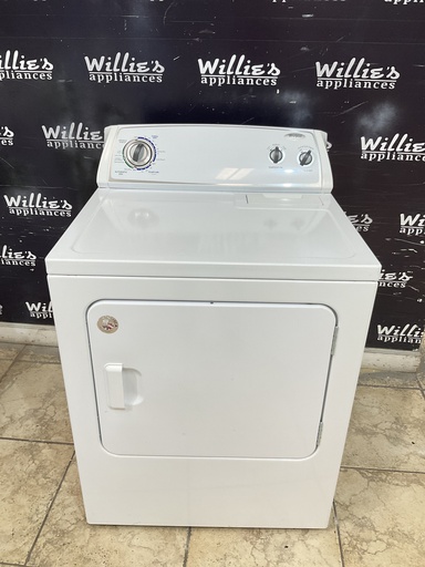 [98629] Whirlpool Used Electric Dryer 220volts 29inches  {4 prong} (White) 