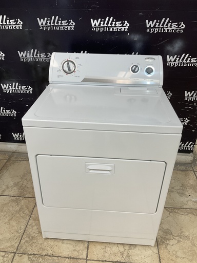 [98649] Whirlpool Used Electric Dryer 220volts (30 AMP) 29inches {4 prong} (White) 