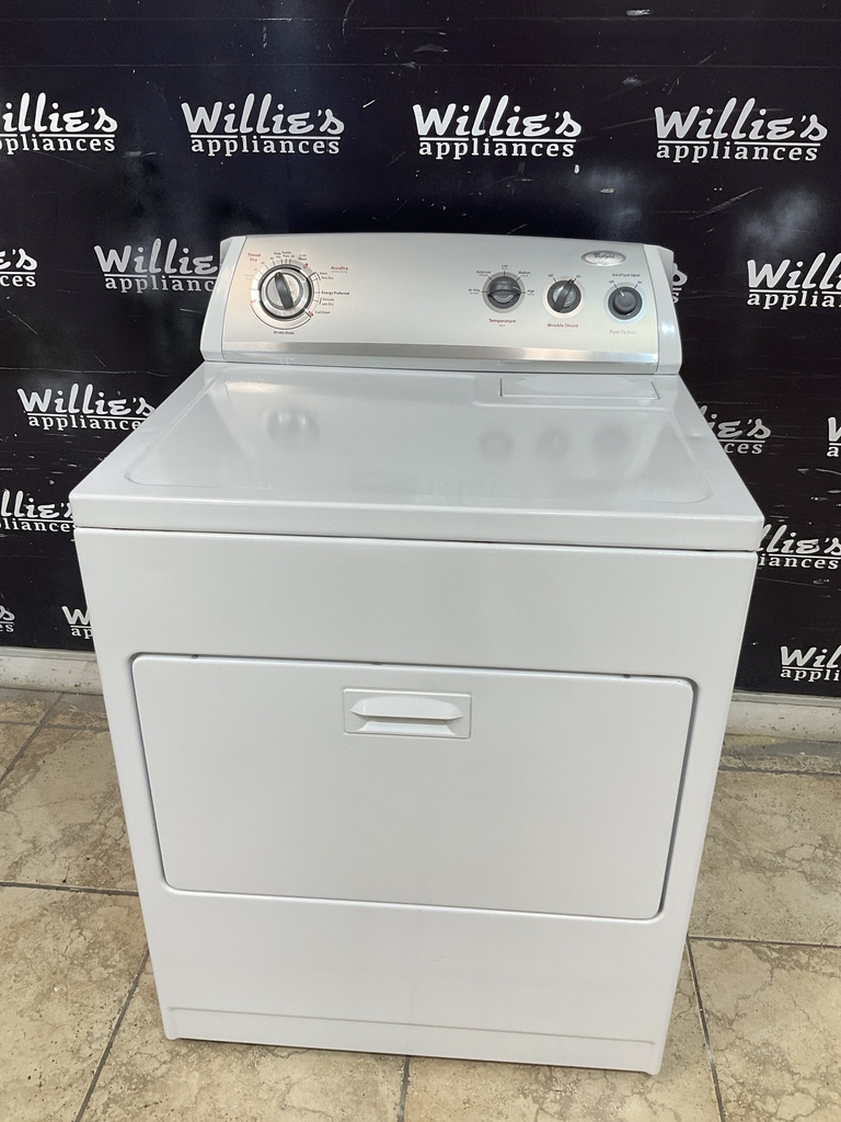 Whirlpool Used Electric Dryer 220volts (30 AMP) 29inches {3 prong} (White) 