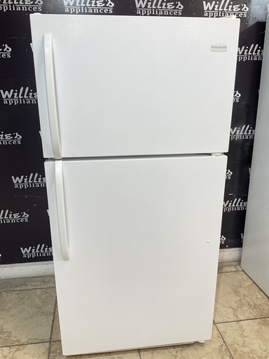 [98769] Frigidaire Used Refrigerator Top and Bottom 28x59 1/2” (White) 