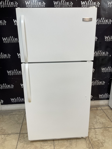 [98809] Frigidaire Used Refrigerator Top and Bottom 28x60 (White) 