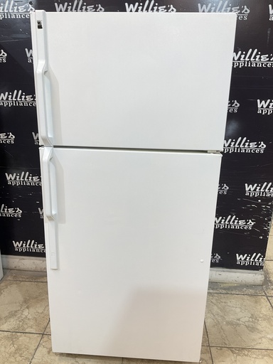 [98808] Hotpoint Used Refrigerator Top and Bottom 28x61 1/2” (White) 