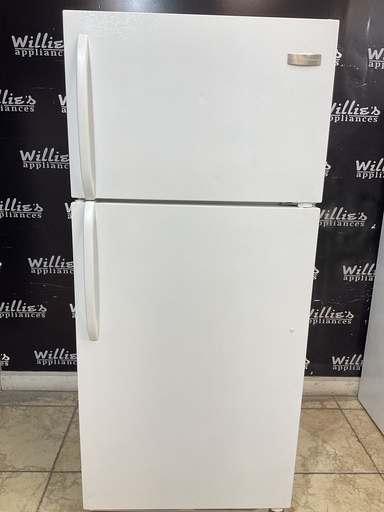[98804] Frigidaire Used Refrigerator Top and Bottom 28x64 1/2” (White) 