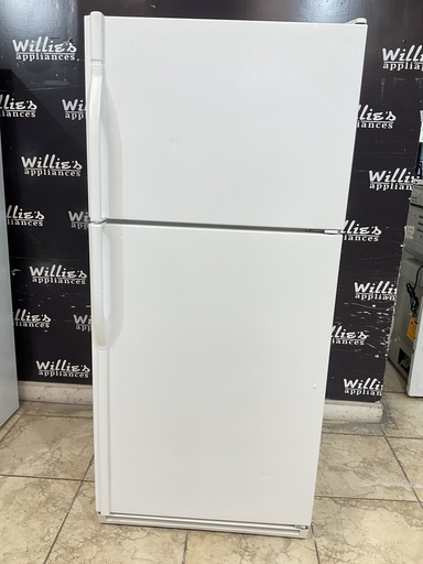 [98816] Kenmore Used Refrigerator Top and Bottom 30x65 1/2” (White) 