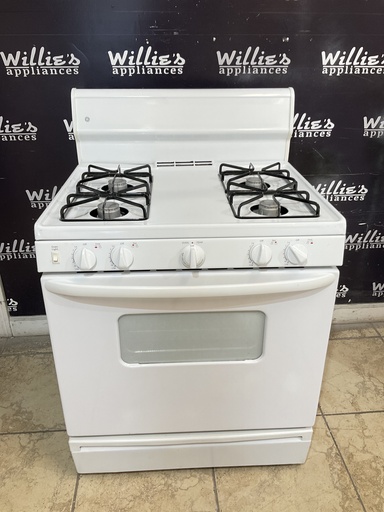 [98829] Ge Used Natural Gas Stove 30inches (White) 
