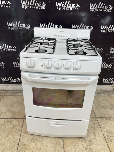 [98827] Hotpoint Used Natural Gas Stove 24inches (White) 