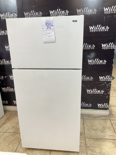 [98842] Hotpoint Used Refrigerator Top and Bottom 28x61 1/2” (White) 