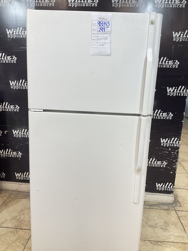 [98843] Ge Used Refrigerator Top and Bottom 30x66 1/2” (White) 