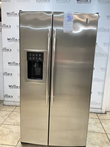 [98832] Ge Used Refrigerator Side by Side 36x69 (Stainless Steel) 