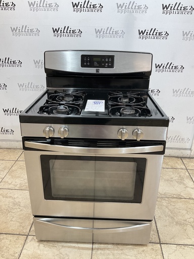 [98813] Kenmore Used Natural Gas Stove 30inches (Stainless Steel) 