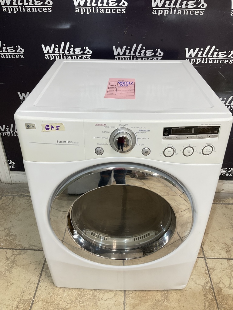 Lg Used Natural Gas Dryer 27inches (White) 