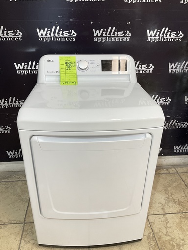 [98853] Lg Used Electric Dryer 220volts (30 AMP) 27inches {3 prong} (White) 