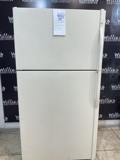 [98862] Kenmore Used Refrigerator Top and Bottom 33x65 1/2” (Bisque) 