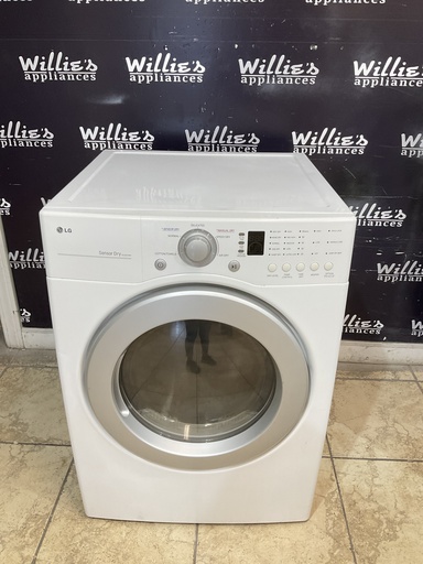 [98868] Lg Used Electric Dryer 220volts (30 AMP) 27inches {3 prong} (White) 
