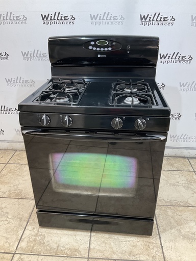 [98867] Maytag Used Natural Gas Stove 30inches (Black) 