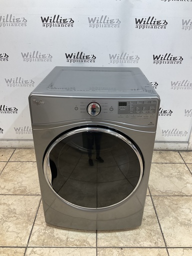 [98882] Whirlpool Used Electric Dryer 220volts (30 AMP) 27inches {4 prong} (Grey) 