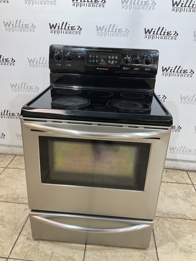 [98891] Frigidaire Used Electric Stove 220volts (40/50 AMP) 30inches {no cord} (Stainless Steel) 