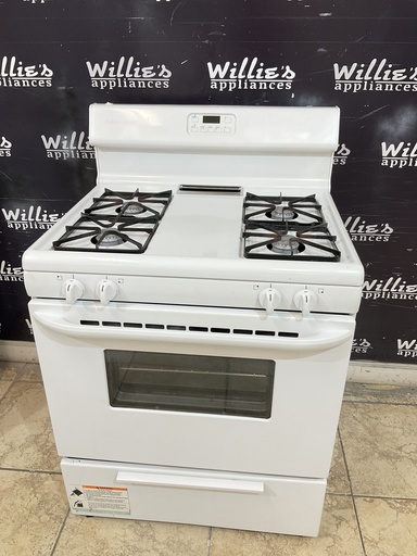 [98919] Frigidaire Used Natural Gas Stove 30inches (White) 