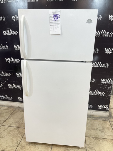 [98925] White Westinghouse Used Refrigerator Top and Bottom 30x65 1/2” (White)