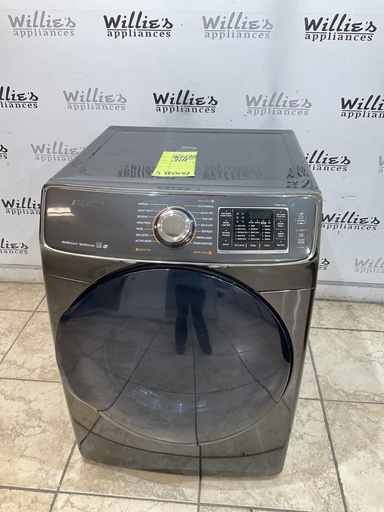 [98928] Samsung Used Electric Dryer 220volts (30 AMP) 27inches {3 prong} (Dark Grey) 
