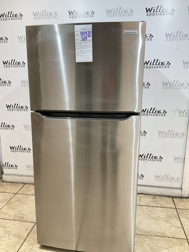 [98920] Frigidaire Used Refrigerator Top and Bottom 30x66 (Stainless Steel) 