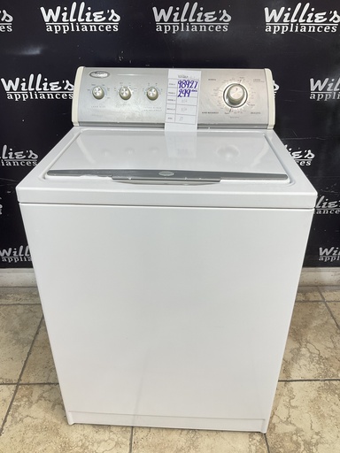 [98927] Whirlpool Used Washer Top-load 27inches (White) 