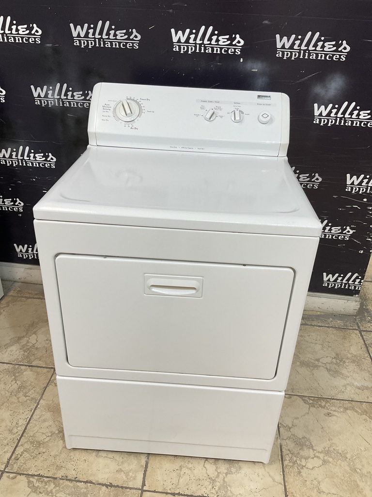 Kenmore Used Electric Dryer 220volts (30 AMP) 27inches {no cord} (White) 