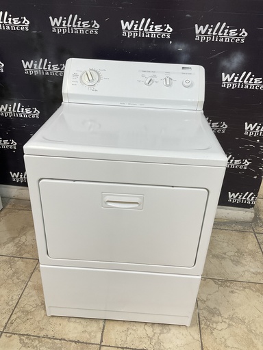[98945] Kenmore Used Electric Dryer 220volts (30 AMP) 27inches {no cord} (White) 