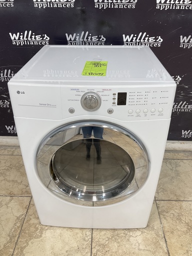 [98965] Lg Used Electric Dryer 220volts (30 AMP) 27inches {3 prong} (White) 