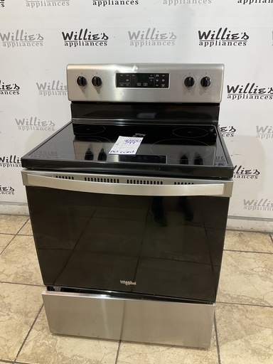 [98950] Whirlpool Used Electric Stove 220volts (40/50 AMP) 30inches {no cord} (Stainless Steel) 