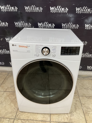 [98974] Lg Used Gas Propane Dryer 27inches (White) 