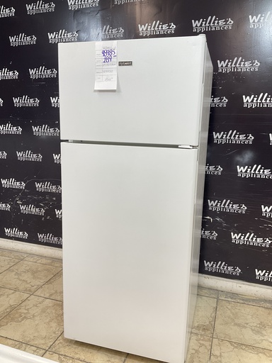 [98985] Hotpoint Used Refrigerator Top and Bottom 28x66 1/2” (White) 
