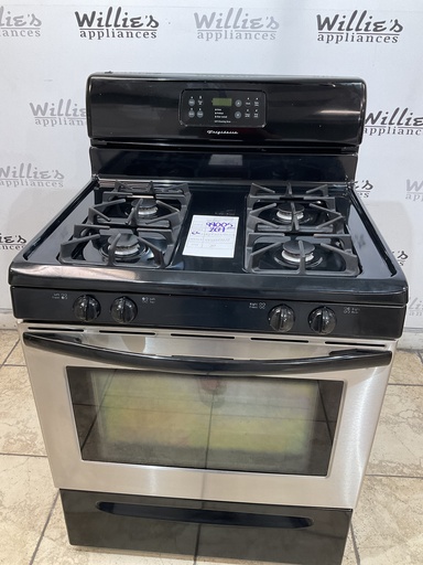 [99005] Frigidaire Used Natural Gas Stove 30inches (Stainless Steel) 
