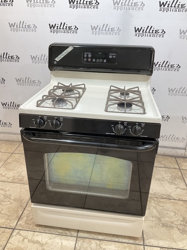 [99015] Ge Used Gas Propane Stove 30inches (Bisque/Black) 