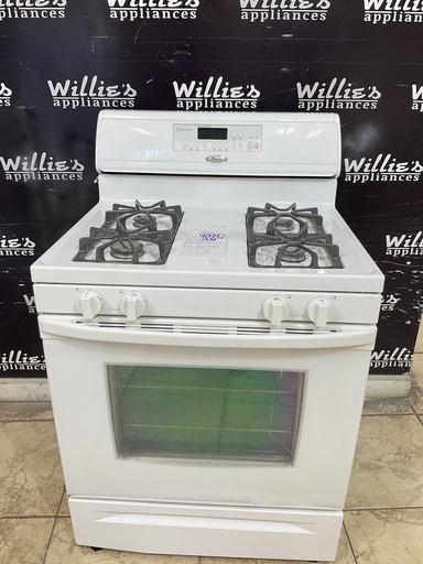 [98992] Whirlpool Used Natural Gas Stove 30inches (White) 