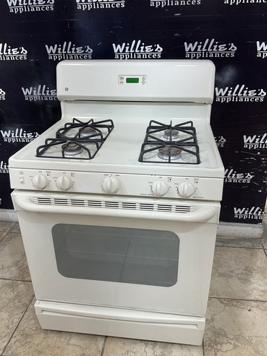 [99018] Ge Used Natural Gas Stove 30inches (Bisque) 