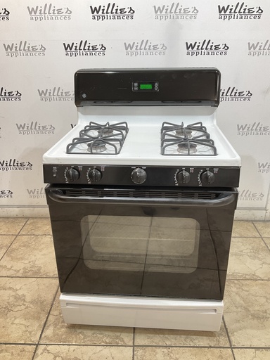 [99029] Ge Used Natural Gas Stove 30inches (White/Black) 