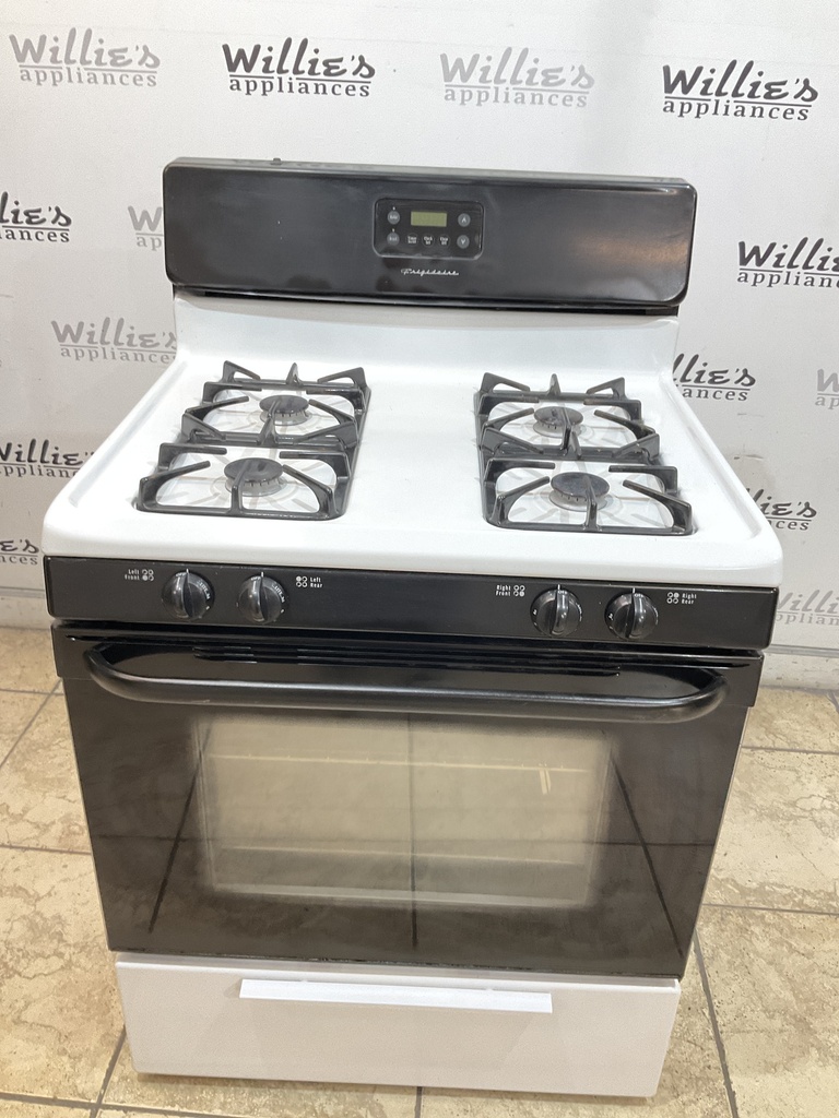 Frigidaire Used Natural Gas Stove 30inches (White/Black) 