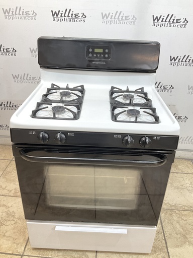 [99049] Frigidaire Used Natural Gas Stove 30inches (White/Black) 