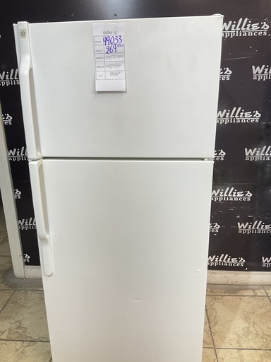 [99033] Ge Used Refrigerator Top and Bottom 28x64 1/2” (White)