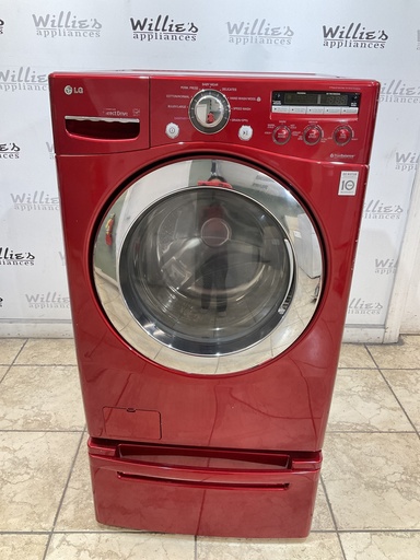[99043] Lg Used Washer Front-load 27inches (Red) 